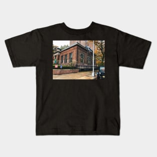 Autumn Day Brooklyn Orange Leaves Kids T-Shirt